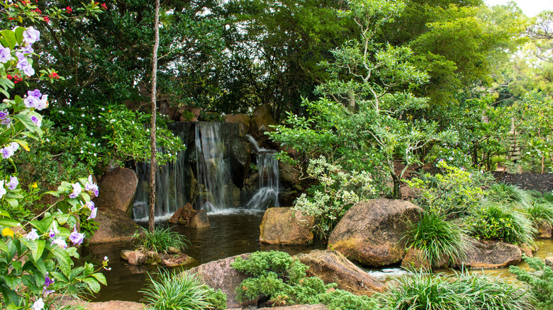 Waterfalls at Morikami Museum and Japanese Gardens