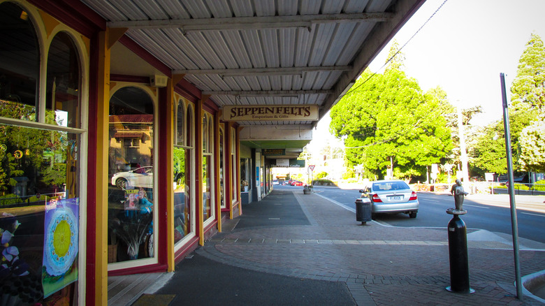 Storefronts in downtown Deloraine