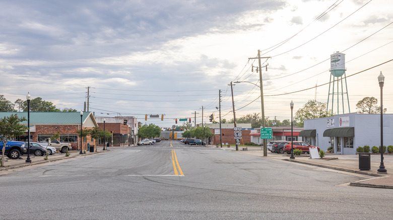 View of Main Street in Folkston, GA