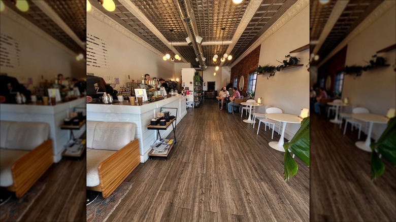 Inside of Wild Bloom Cafe in Iola