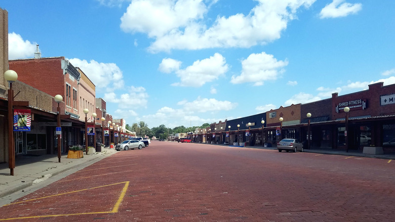 Downtown buildings in Oberlin, Kansas