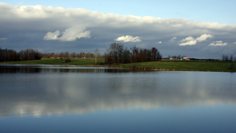 Pittsfield City Lake with calm waters