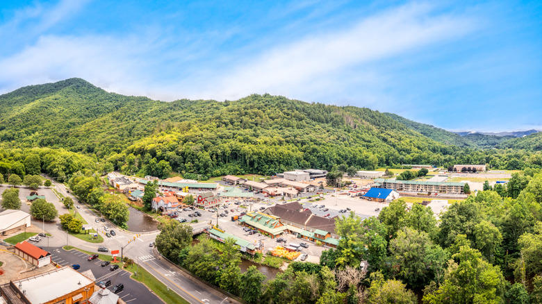 Cherokee, North Carolina on sunny day