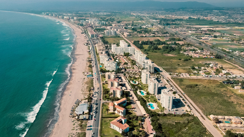An aerial view of La Serena in the Coquimbo Region of Chile
