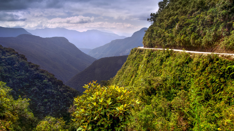 Views over the Andes and Amazon from 'Death Road' in Bolivia