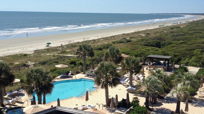 An aerial view of Kiawah Island's resort