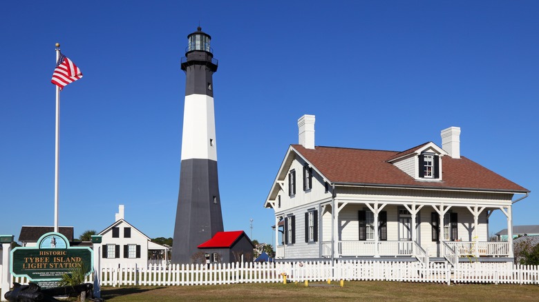 The lighthouse on Tybee Island, Georgia