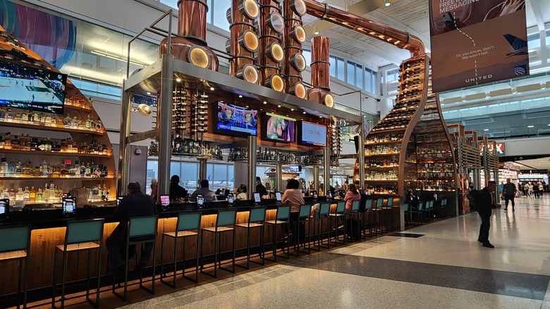 An eatery and bar at George Bush Intercontinental Airport in Houston, TX