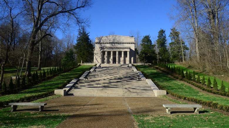 The Lincoln Birthplace Memorial outside Hodgenville, Kentucky