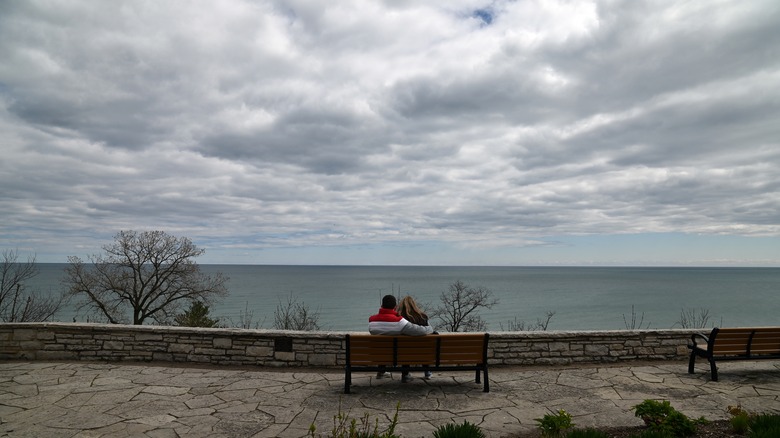 A cloudy day at Glencoe Beach