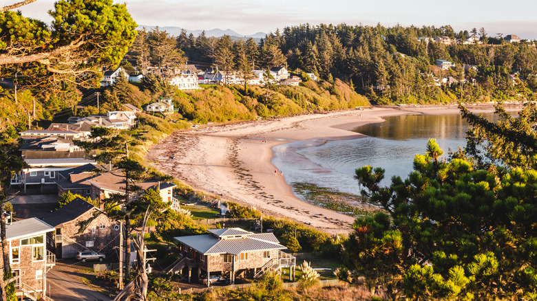 View of Rockaway Beach, OR