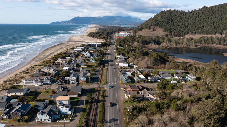 View of Rockaway Beach, OR