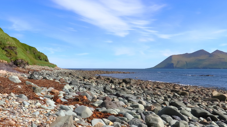 Rocky beach in the Aleutian Islands