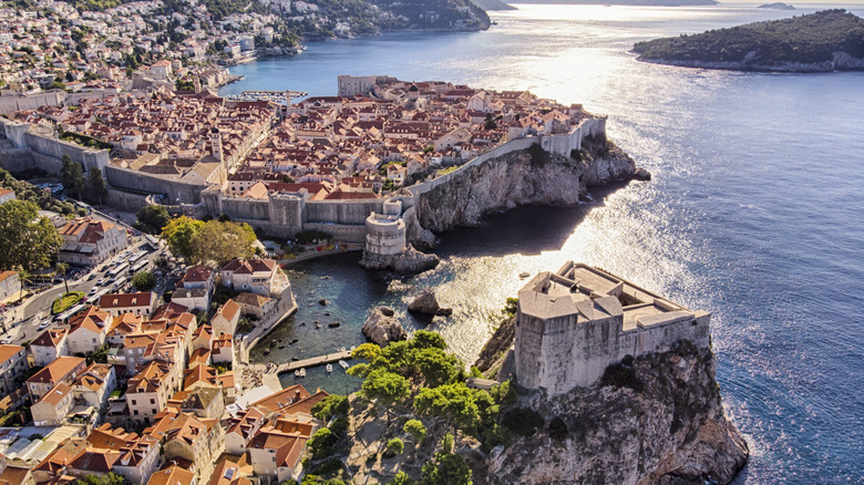 Aerial view of Dubrovnik