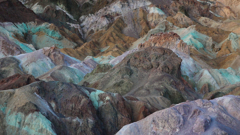Colored hills and ridges of Desolation Canyon, Death Valley