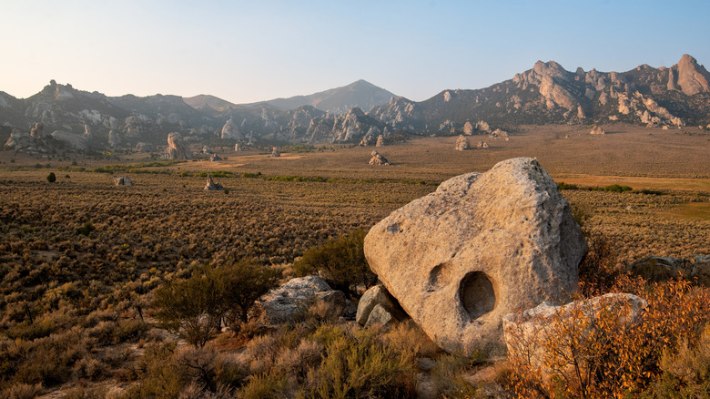 Sunset at the City of Rocks in Almo, Idaho