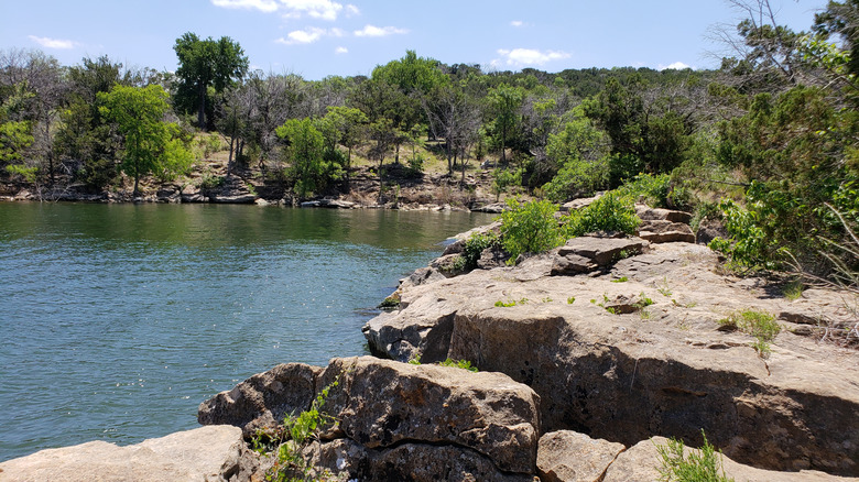 Possum Kingdom State Park rocky lakeside view