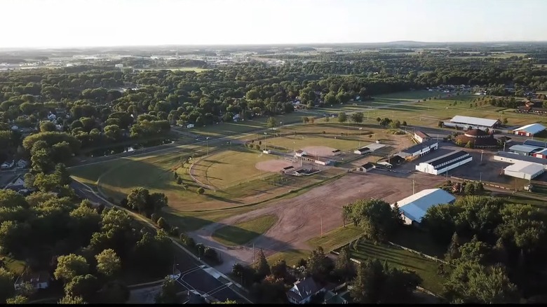 Arial view of Marshfield, Wisconsin
