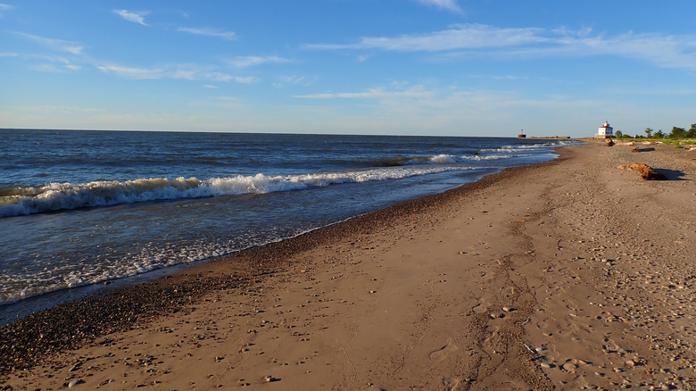 The beach in Mentor, Ohio