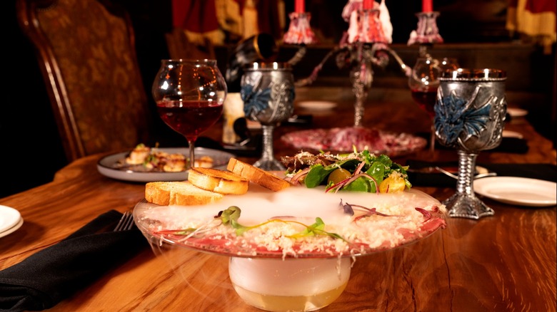 Beef carpaccio at Primal Steakhouse in Las Vegas