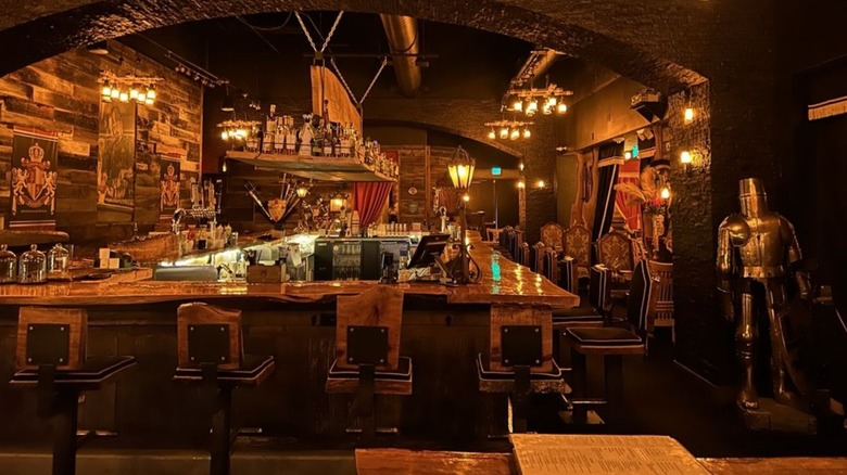 Medieval decor inside Primal Steakhouse in Las Vegas