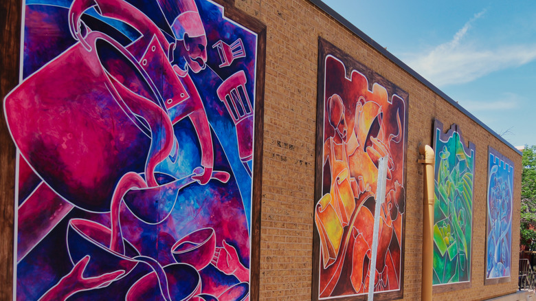 Murals on Massachusetts Street, Lawrence, Kansas