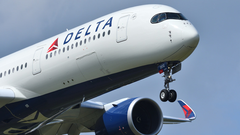 A Delta plane taking off