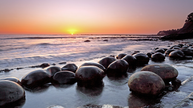 Sunset at Bowling Ball Beach