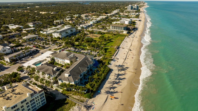 Aerial shot of Vero Beach 