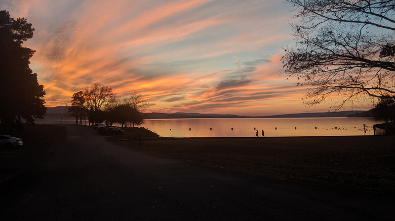 Sunset at Lake Dardanelle in Russellville, Arkansas