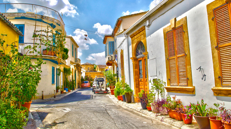 An alley in Nicosia's Old City in Cyprus