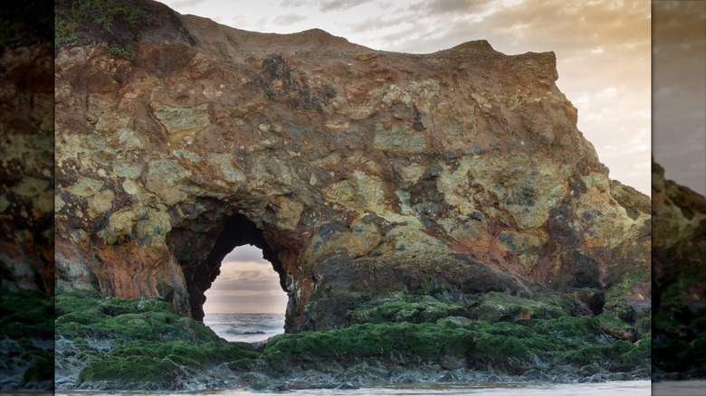 Sea arch at Pescadero State Beach