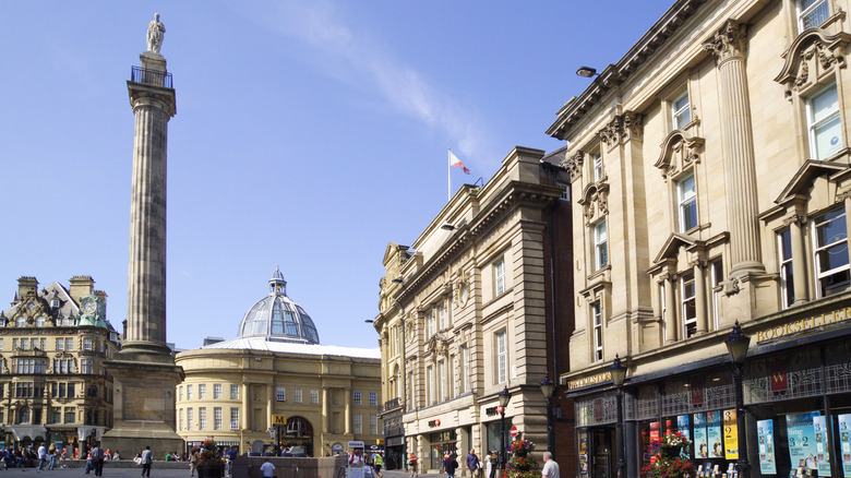 Historic center of Newcastle-upon-Tyne in the U.K.
