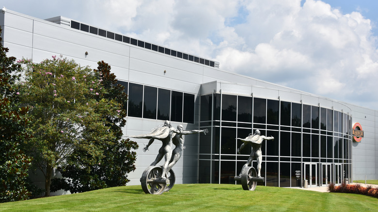 The Barber Vintage Motorsports Museum building in Leeds, Alabama