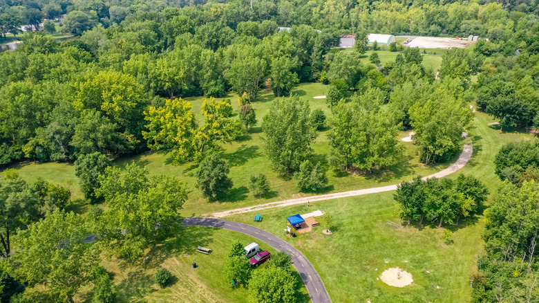 Rolling greens in Oswego, a Chiacgo suburb, Illinois