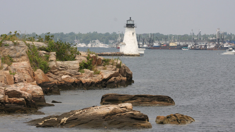 Butler Flats Lighthouse in New Bedford, Massachusetts