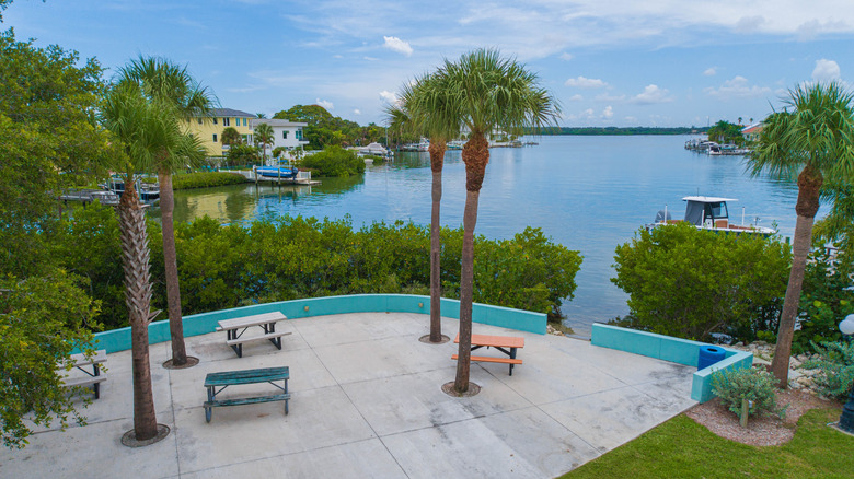 Drone shot of Friendship Park in Redington Beach