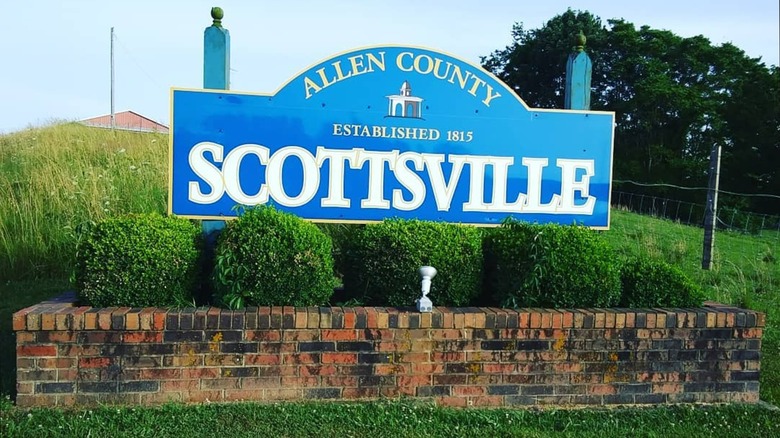 Sign for Scottsville