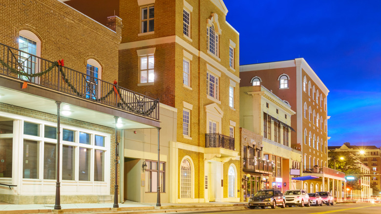 A busy street in downtown Tallahassee