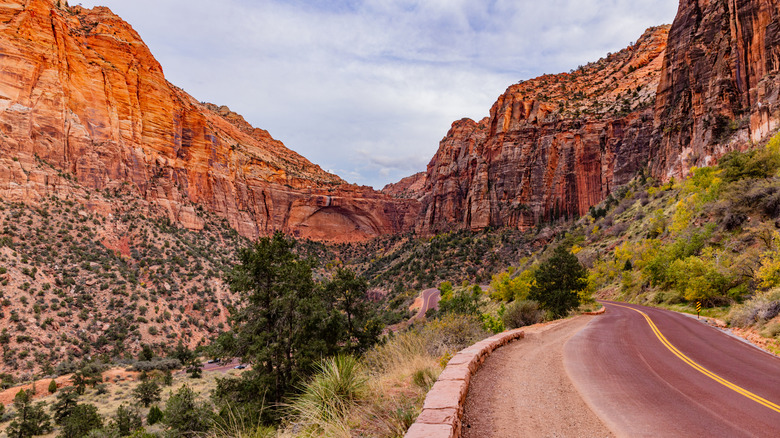 Driving near Zion National Park