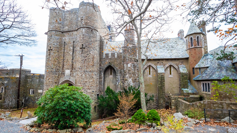 Exterior of the Hammond Castle Museum in Gloucester, Massachusetts
