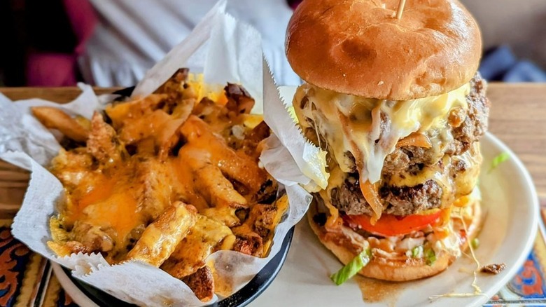 Thurman Cafe's Thurmanator burger and loaded fries