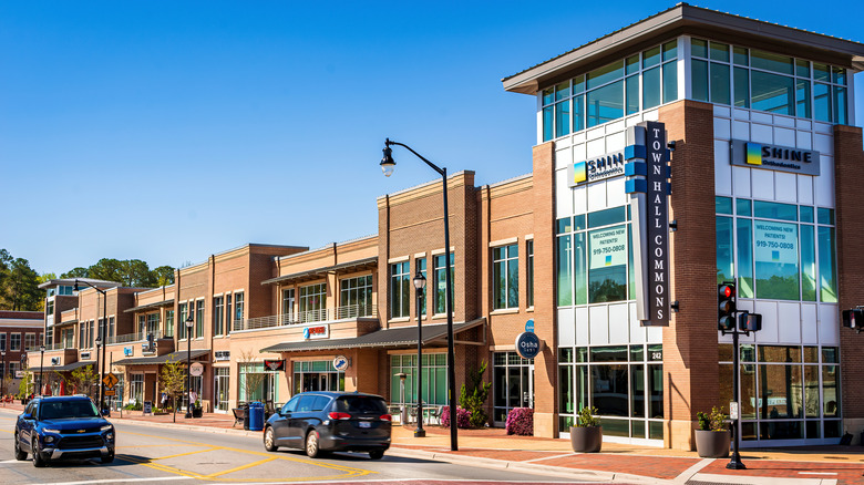 Downtown Holly Springs in early spring