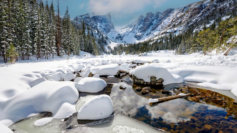 Dream Lake in winter 