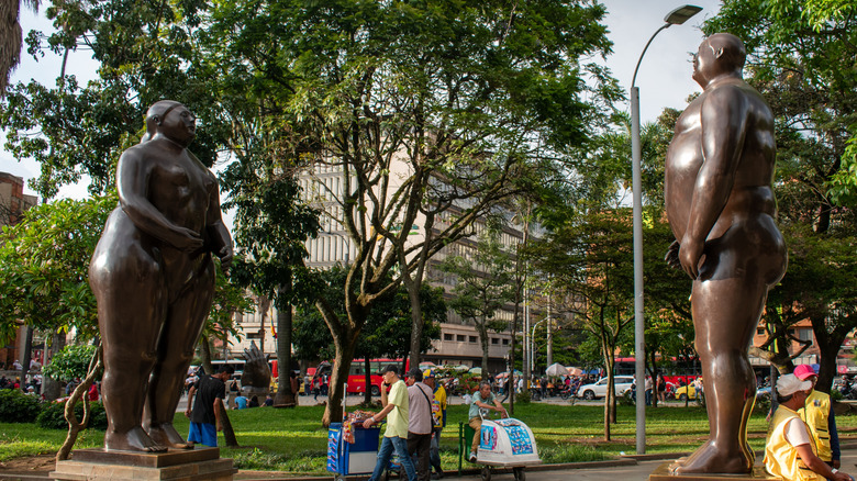 The statues of Plaza Botero in Medellín