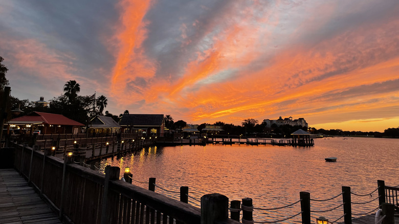 Sunset over Lake Sumter in The Villages