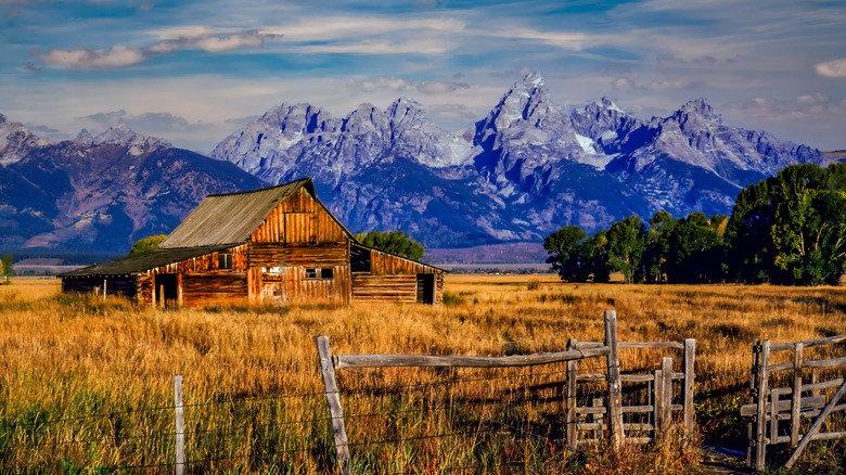 A farmhouse near Jackson Hole