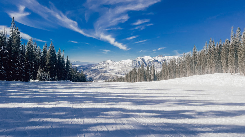 View of Telluride mountain in Colorado