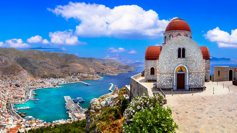 Monastery of Agios Savvas in Kalymnos, Greece