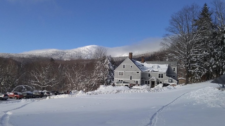 The AMC Cardigan Lodge in winter